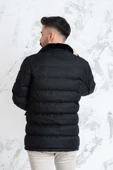 YAKA KÜRKLÜ REGULAR FİT ERKEK ŞİME MONT thumbnail 7