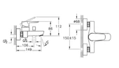 Flow Soft Banyo Bataryası Krom A42946 thumbnail 2