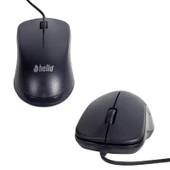HELLO HL-38 1000 DPI SİYAH KABLOLU OPTİK MOUSE thumbnail 1