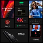 iPhone SE 64 GB Siyah (Apple Türkiye Garantilidir) Aksesuarsız kutu thumbnail 6