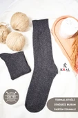 Erkek Siyah Kışlık Lambswool Çorap thumbnail 4