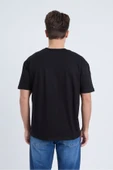 Moxe Collection Erkek Oversize Baskılı Tişört Siyah 2000 thumbnail 5