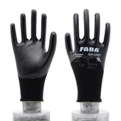 Faba EP-1322 Siyah Nitril Polyester Eldiven-XL thumbnail 3
