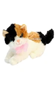 Şeker Adası Acar Siyah Sarı Yatan Kedi Sesli Büyük Peluş 25 Cm--skradapelus29 thumbnail 2