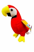 Şeker Adası Peluş Oyuncak Kırmızı Papağan Kuş 30 cm thumbnail 2