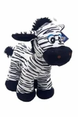Şeker Adası Sevimli Çizgili Peluş Zebra 28 Cm - Hediyelik Uyku Ve Oyun Arkadaşı Peluş Eşek Zebra Oyuncak thumbnail 1