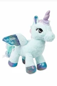 Şeker Adası Kanatlı Unicorn At 30 Cm Oyuncak Mint Peluş Pony At Uyku Ve Oyun Arkadaşı Mama thumbnail 1