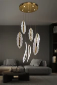 Lunex 7 li Modern Sarkıt Led Avize thumbnail 2