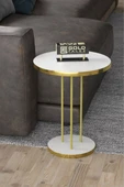 Zigon Sehpa Terra Gold Beyaz thumbnail 3