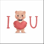 I love You Ayıcık Sticker thumbnail 1