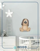 Oturan Sevimli Köpek Sticker thumbnail 2