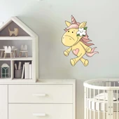 Sarı Unicorn Duvar Sticker thumbnail 2