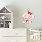 Pembe Sevimli Fil Sticker thumbnail 2
