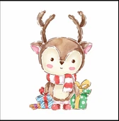 Hediye Geyik Sticker thumbnail 1