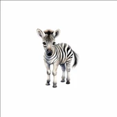 Sevimli Zebra Sticker thumbnail 1
