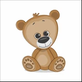 Sevimli Ayıcık Sticker thumbnail 1
