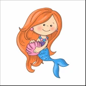 Deniz Kızı Duvar Sticker thumbnail 1