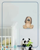 Oturan Sevimli Köpek Sticker thumbnail 1