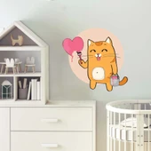 Kalbi Boyayan Kedi Sticker thumbnail 2