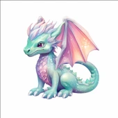 Sevimli Ejder Sticker 5 thumbnail 1