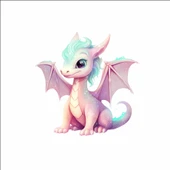 Sevimli Ejder Sticker 2 thumbnail 1