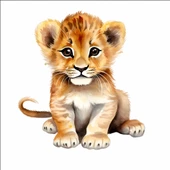 Sevimli Aslan Sticker 1 thumbnail 1