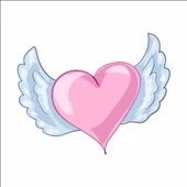 Kanatlı Kalp Sticker thumbnail 1