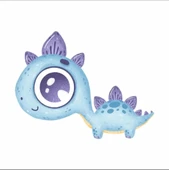 Mavi Dinazor Duvar Sitcker thumbnail 1