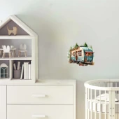 Rustik Çam Ağaçlı Karavan Duvar Stickerı thumbnail 1