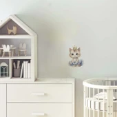 Taçlı Balerin Kedi Duvar Stickerı thumbnail 1