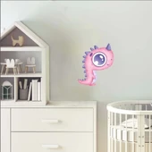 Tatlı Mor Gözlü Dinozor Stickerı thumbnail 2