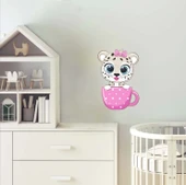 Fincanda Leopar Yavrusu Duvar Sticker'ı thumbnail 2