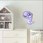 Tatlı Mor Dinozor Stickerı thumbnail 2