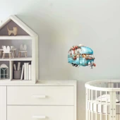 Çiçek Süslemeli Karavan Duvar Stickerı thumbnail 1