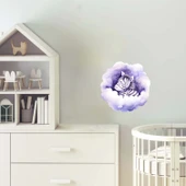 Bulut Üzerinde Uzanan Zebra Yavrusu Duvar Stickerı thumbnail 1