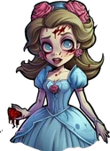 Mavi Elbiseli Yaralı Kız Duvar Stickerı thumbnail 2