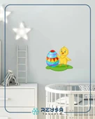 Paskalya Yumurtalı Civciv Duvar Stickerı thumbnail 4