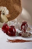 Keyf-i Ala 18 Parça 200 Ml Borosilikat Çay Seti thumbnail 1
