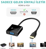Syncwire HDMI to VGA Ses ve Micro Usb Çıkışlı Adaptör Çevirici thumbnail 5