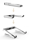 N1 Metal Macbook Notebook Kitap Okuma Standı Katlanabilir thumbnail 7