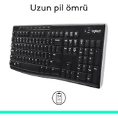 Logitech K270 920-003761 Q Kablosuz Klavye thumbnail 3