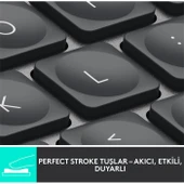 Logitech MX Keys Mini 920-010504 TKL Q Kablosuz Klavye thumbnail 2