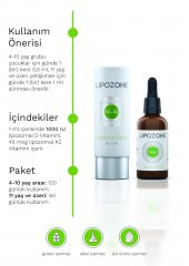 Lipozone Lipozomal D3+K2 Damla 60 ml thumbnail 4