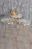 Zigon Sehpa Gold Efes Tel thumbnail 1