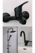 armour armatür siyah banyo batarya seti thumbnail 1
