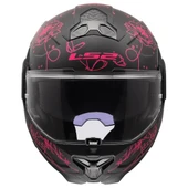 LS2 ADVANT 2 SOPHIA MAT SİYAH-PEMBE KASK thumbnail 2
