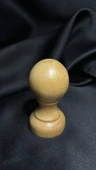 Vernikli Doğal Ahşap Kaşe/Damga/Mühür Sapı - 40mm thumbnail 3