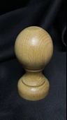 Vernikli Doğal Ahşap Kaşe/Damga/Mühür Sapı - 40mm thumbnail 1