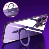 İPhone 15 Pro Uyumlu Magne Standlı Kapak thumbnail 5