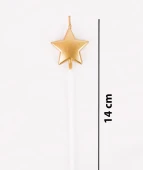 4'lü Yıldız Gold Mum thumbnail 2